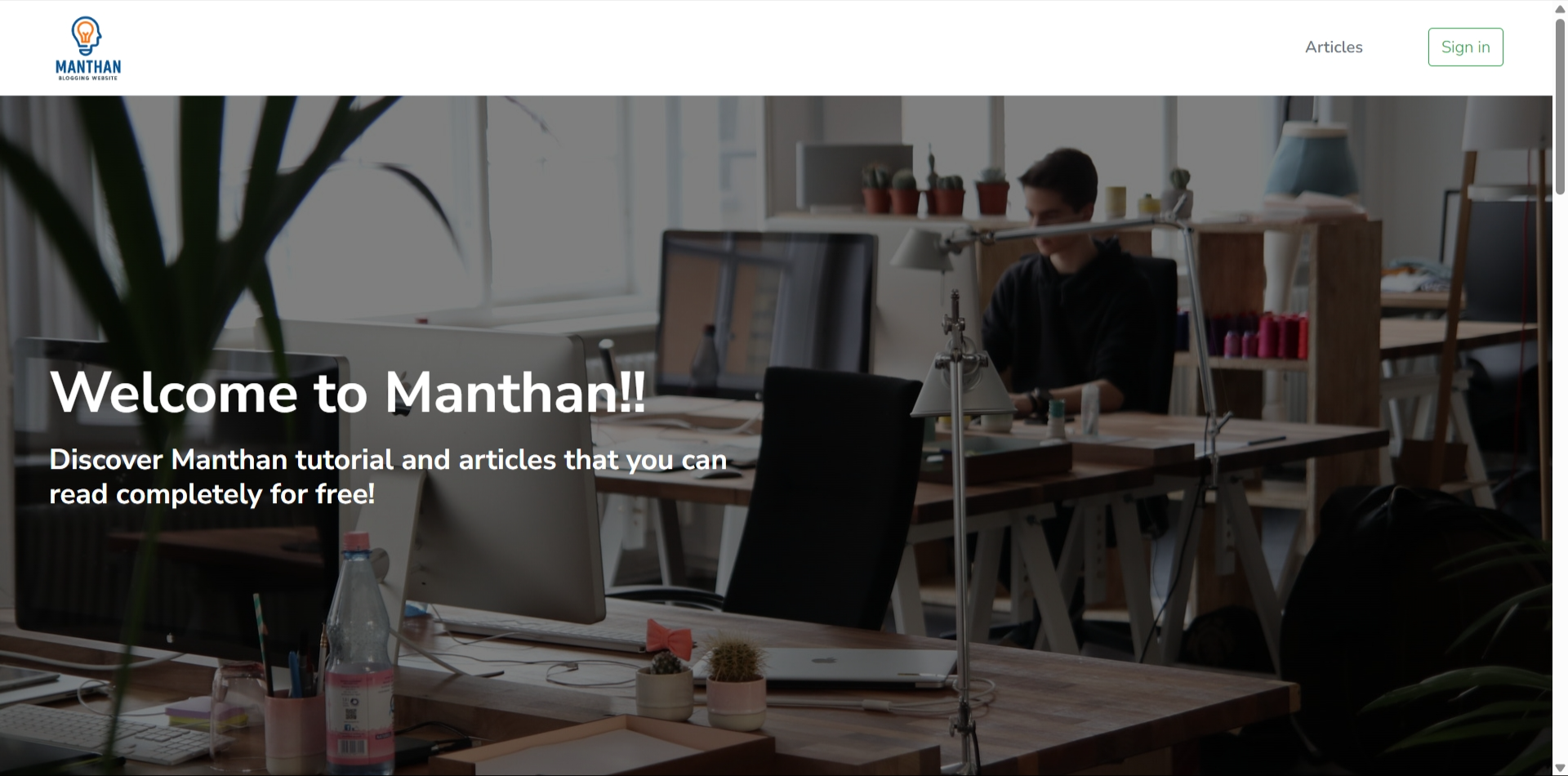 BlogForU Personal Blogging Website